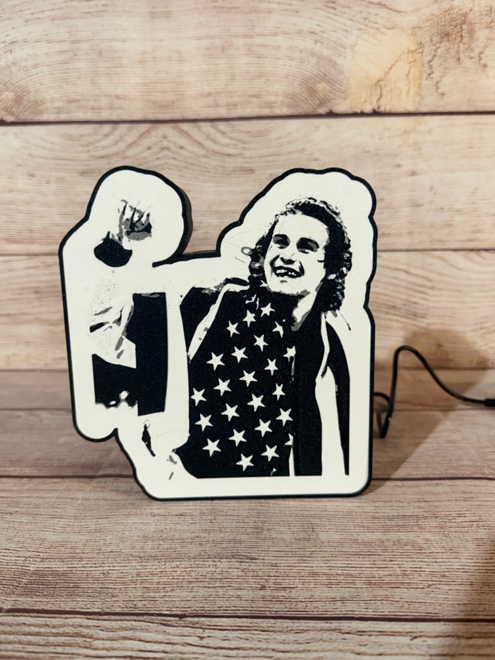 Jack Hughes Team USA Hockey Inspired Light Box Decor